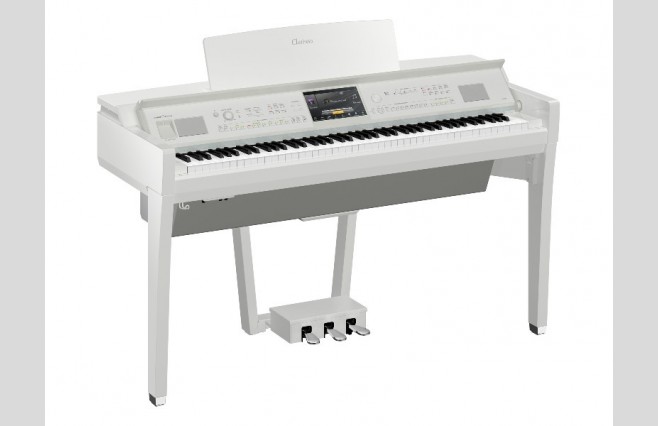 Yamaha CVP809 Polished White Digital Piano - Image 1